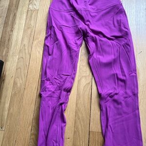 lululemon Align fuscia double lined leggings size 8